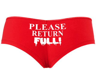Please Return Full - Red Boyshort