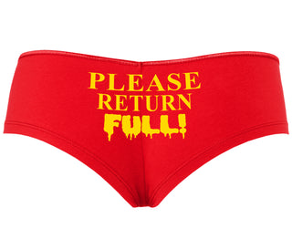 Please Return Full - Red Boyshort