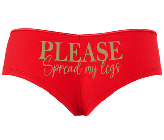 Please Spread My Legs - Red Boyshort