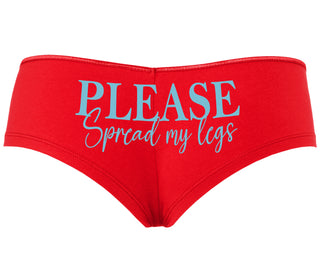 Please Spread My Legs - Red Boyshort