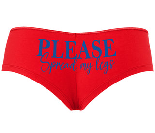 Please Spread My Legs - Red Boyshort