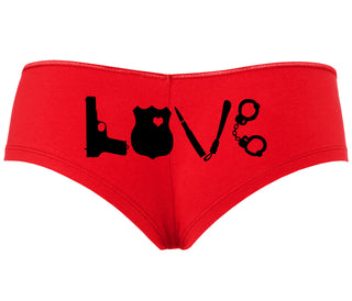 Police Love - Red Boyshort