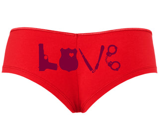 Police Love - Red Boyshort