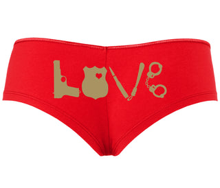 Police Love - Red Boyshort