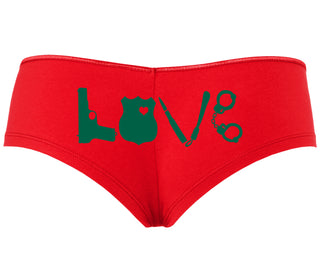 Police Love - Red Boyshort