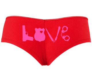 Police Love - Red Boyshort