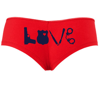 Police Love - Red Boyshort