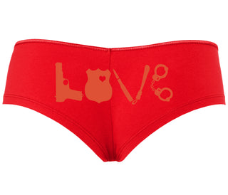 Police Love - Red Boyshort