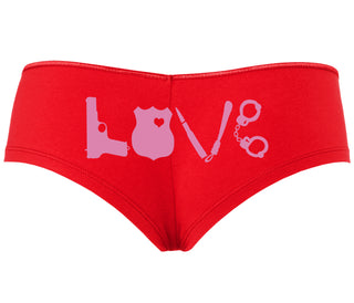 Police Love - Red Boyshort