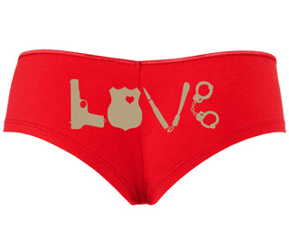 Police Love - Red Boyshort
