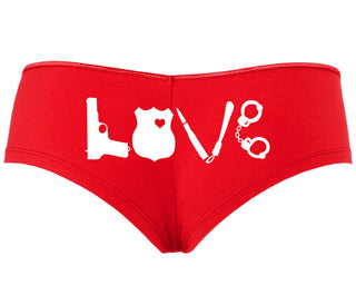 Police Love - Red Boyshort