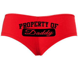 Property Of Daddy - Athletic Look - Red Boyshort