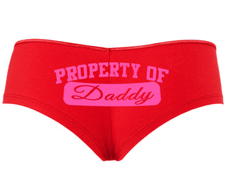 Property Of Daddy - Athletic Look - Red Boyshort