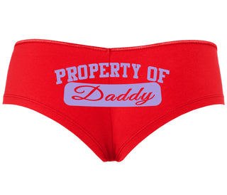 Property Of Daddy - Athletic Look - Red Boyshort