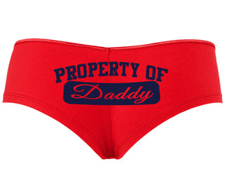 Property Of Daddy - Athletic Look - Red Boyshort