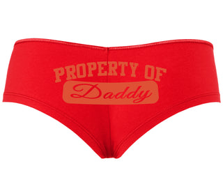 Property Of Daddy - Athletic Look - Red Boyshort