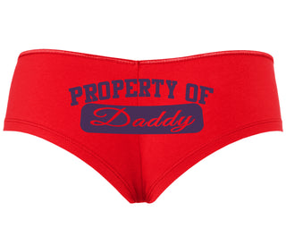 Property Of Daddy - Athletic Look - Red Boyshort