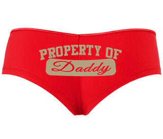 Property Of Daddy - Athletic Look - Red Boyshort