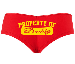 Property Of Daddy - Athletic Look - Red Boyshort