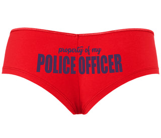 Property Of My Police Officer - Red Boyshort