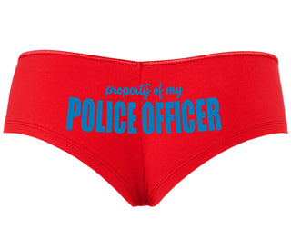 Property Of My Police Officer - Red Boyshort