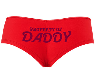 Property Of Daddy - Red Boyshort