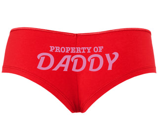 Property Of Daddy - Red Boyshort