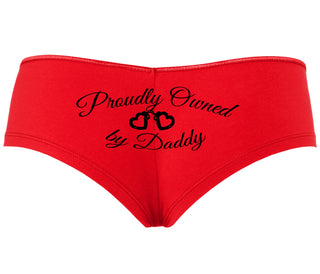 Proudly Owned By Daddy - Red Boyshort