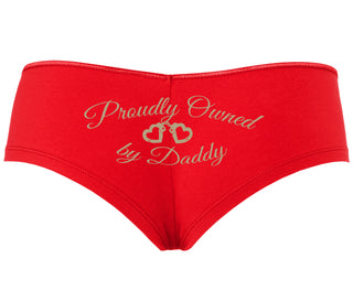 Proudly Owned By Daddy - Red Boyshort