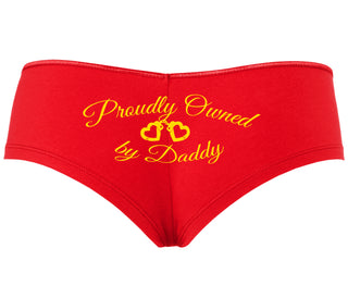 Proudly Owned By Daddy - Red Boyshort