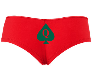 Queen Of Spades Logo - Red Boyshort