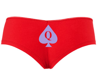 Queen Of Spades Logo - Red Boyshort
