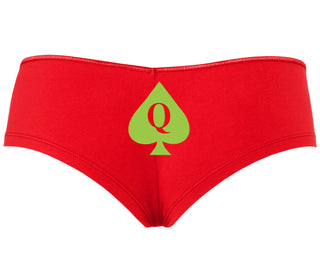 Queen Of Spades Logo - Red Boyshort