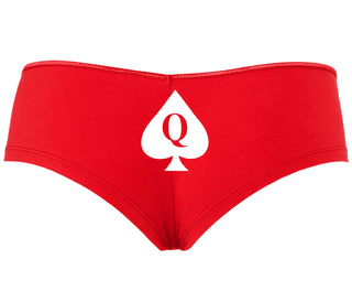 Queen Of Spades Logo - Red Boyshort