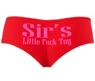 Sir's Little Fuck Toy - Red Boyshort
