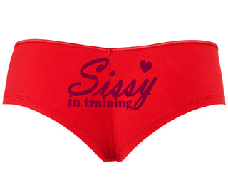 Sissy In Training - Red Boyshort