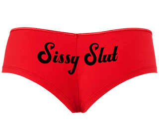 Sissy Slut - Red Boyshort