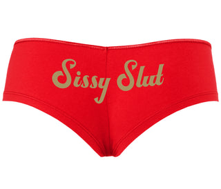 Sissy Slut - Red Boyshort