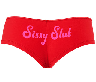 Sissy Slut - Red Boyshort