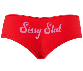 Sissy Slut - Red Boyshort