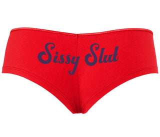 Sissy Slut - Red Boyshort
