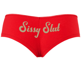 Sissy Slut - Red Boyshort