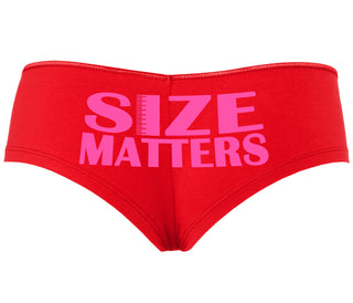 Size Matters - Red Boyshort
