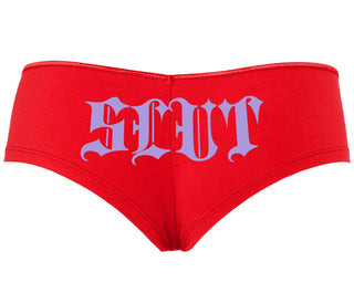 Slut - Goth Look - Red Boyshort
