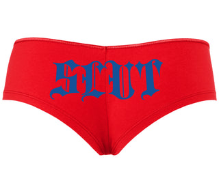 Slut - Goth Look - Red Boyshort