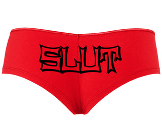 Slut - Red Boyshort