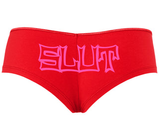 Slut - Red Boyshort