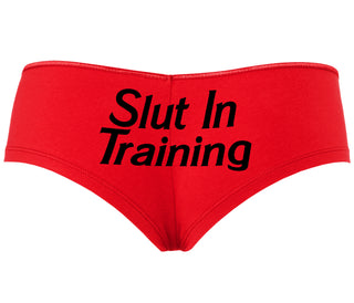 Slut In Training - Red Boyshort