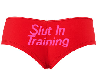Slut In Training - Red Boyshort