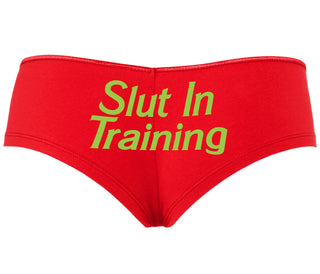 Slut In Training - Red Boyshort